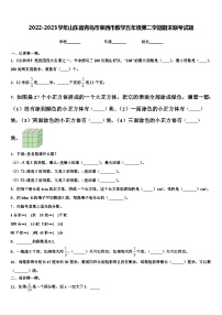 2022-2023学年山东省青岛市莱西市数学五年级第二学期期末联考试题含解析