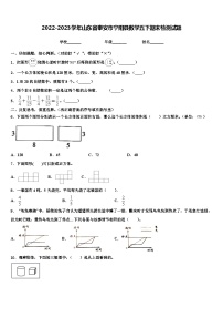 2022-2023学年山东省泰安市宁阳县数学五下期末检测试题含解析