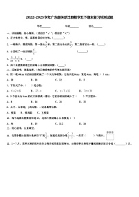 2022-2023学年广东韶关新丰县数学五下期末复习检测试题含解析