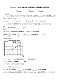 2022-2023学年广东省河源市紫金县数学五下期末质量检测试题含解析