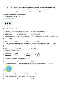 2022-2023学年广东省深圳市坪山区数学五年级第二学期期末联考模拟试题含解析