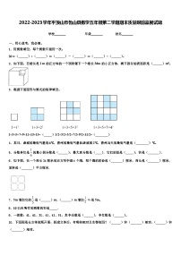 2022-2023学年平顶山市鲁山县数学五年级第二学期期末质量跟踪监视试题含解析