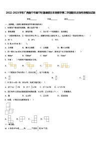 2022-2023学年广西南宁市邕宁区蒲庙镇五年级数学第二学期期末达标检测模拟试题含解析