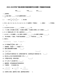 2022-2023学年广西壮族桂林市临桂县数学五年级第二学期期末检测试题含解析