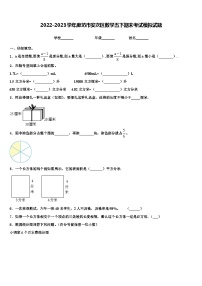 2022-2023学年廊坊市安次区数学五下期末考试模拟试题含解析