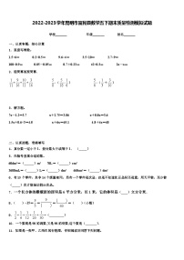 2022-2023学年昆明市富民县数学五下期末质量检测模拟试题含解析