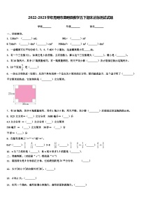 2022-2023学年昆明市嵩明县数学五下期末达标测试试题含解析