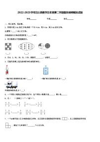 2022-2023学年日土县数学五年级第二学期期末调研模拟试题含解析