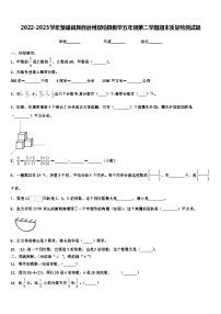 2022-2023学年楚雄彝族自治州双柏县数学五年级第二学期期末质量检测试题含解析