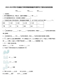 2022-2023学年江苏省宿迁市泗洪县新星城南学校数学五下期末达标测试试题含解析