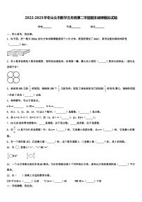 2022-2023学年汕头市数学五年级第二学期期末调研模拟试题含解析