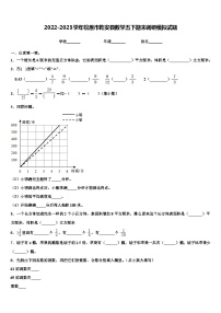 2022-2023学年松原市乾安县数学五下期末调研模拟试题含解析