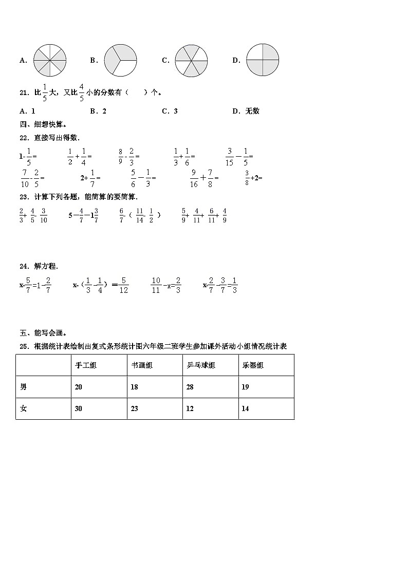 2022-2023学年永登县五年级数学第二学期期末联考模拟试题含解析03