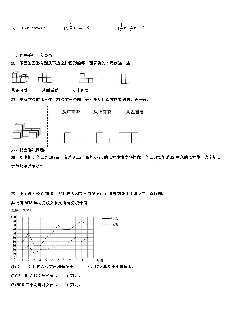 2022-2023学年武冈市五年级数学第二学期期末质量检测试题含解析第3页
