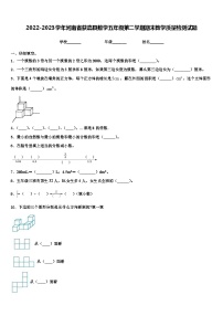 2022-2023学年河南省获嘉县数学五年级第二学期期末教学质量检测试题含解析