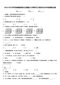 2022-2023学年甘肃省临洮县太石镇南门小学数学五下期末学业水平测试模拟试题含解析