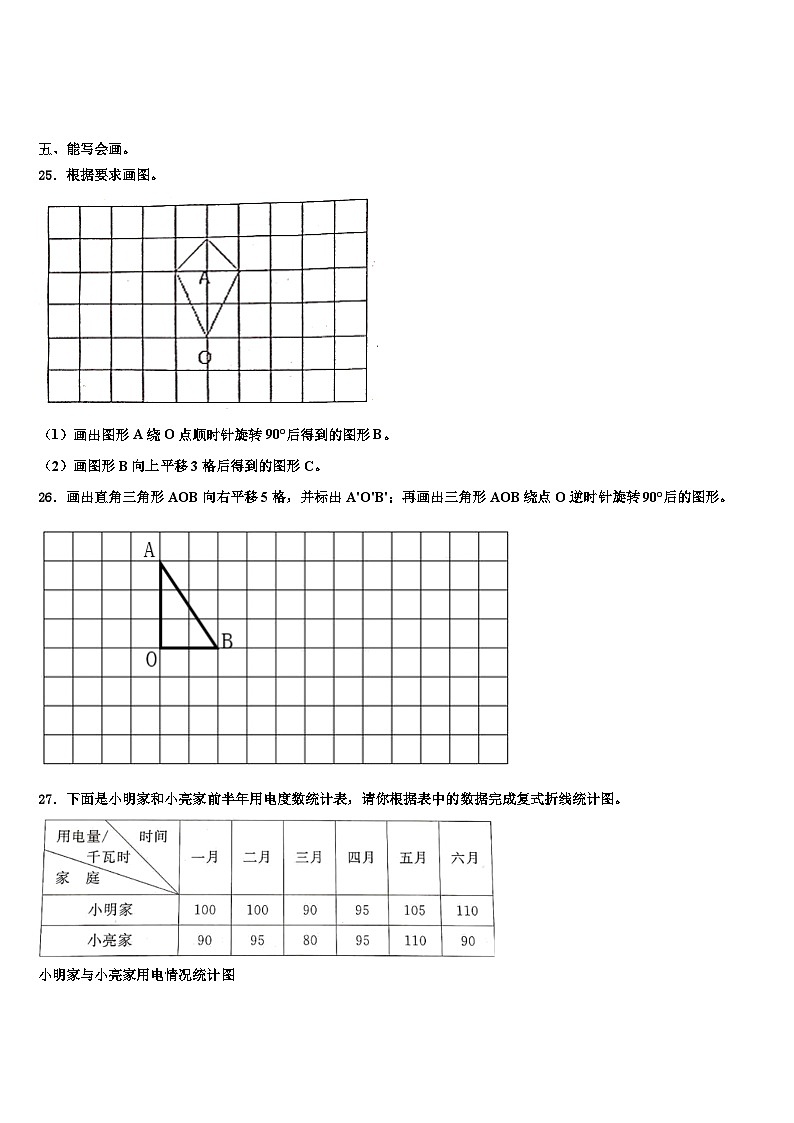 2022-2023学年湖南省衡阳市五年级数学第二学期期末检测试题含解析第3页