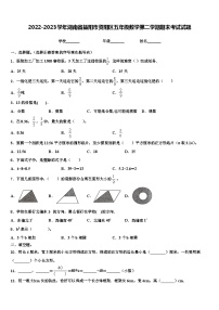 2022-2023学年湖南省益阳市资阳区五年级数学第二学期期末考试试题含解析