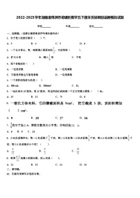 2022-2023学年湖南省株洲市荷塘区数学五下期末质量跟踪监视模拟试题含解析