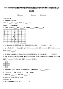 2022-2023学年福建省泉州市泉州师范学院附属小学数学五年级第二学期期末复习检测试题含解析