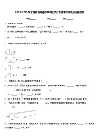 2022-2023学年甘肃省陇南市康县数学五下期末教学质量检测试题含解析