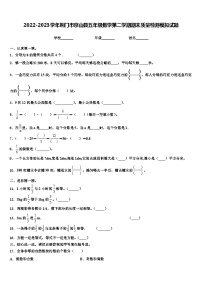 2022-2023学年荆门市京山县五年级数学第二学期期末质量检测模拟试题含解析