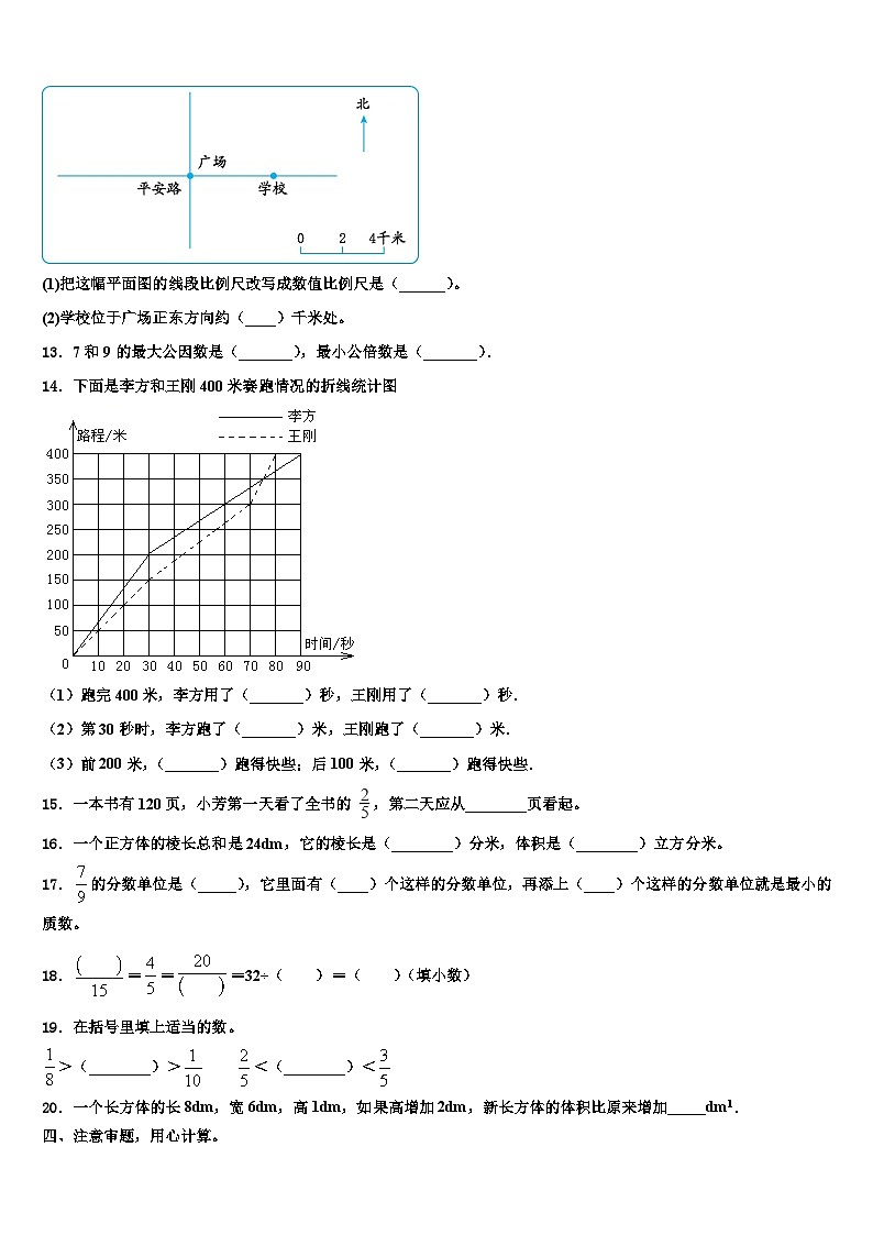 2022-2023学年肇州县数学五下期末综合测试模拟试题含解析02