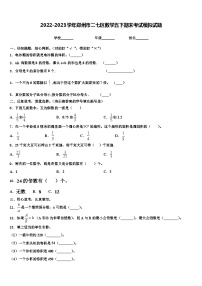 2022-2023学年郑州市二七区数学五下期末考试模拟试题含解析