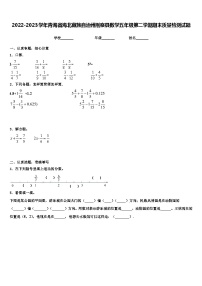 2022-2023学年青海省海北藏族自治州刚察县数学五年级第二学期期末质量检测试题含解析