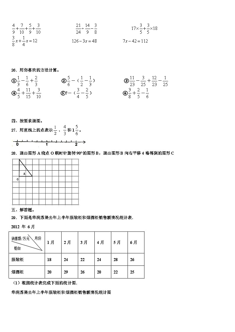 2022-2023学年饶阳县五年级数学第二学期期末经典模拟试题含解析03
