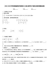 2022-2023学年陕西省西安市碑林区工大附小数学五下期末达标检测模拟试题含解析