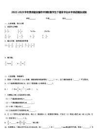 2022-2023学年贵州省安顺市平坝区数学五下期末学业水平测试模拟试题含解析