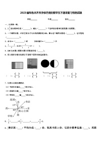 2023届乌鲁木齐市沙依巴克区数学五下期末复习检测试题含解析