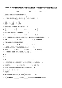 2022-2023学年那曲地区安多县数学五年级第二学期期末学业水平测试模拟试题含解析