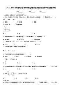 2022-2023学年黑龙江省鹤岗市萝北县数学五下期末学业水平测试模拟试题含解析