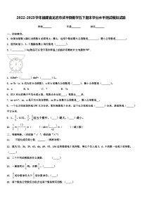 2022-2023学年福建省龙岩市武平县数学五下期末学业水平测试模拟试题含解析