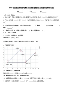 2023届云南省西双版纳傣族自治州勐海县数学五下期末统考模拟试题含解析