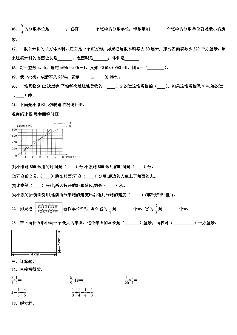 2023届四川省乐山市市中区数学五下期末复习检测模拟试题含解析第3页
