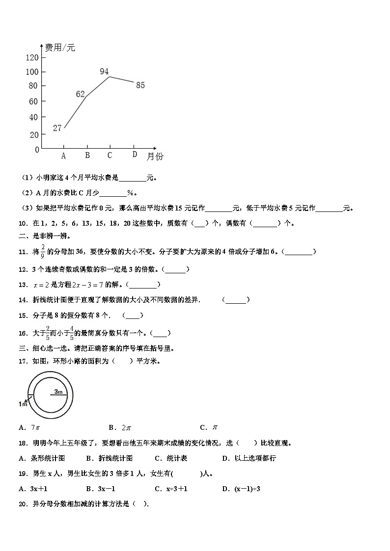 2023届四川省泸州市江阳区数学五下期末复习检测试题含解析02