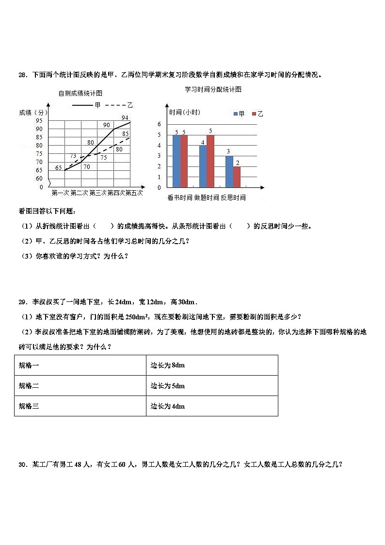 2023届宁化县数学五年级第二学期期末质量检测模拟试题含解析第3页