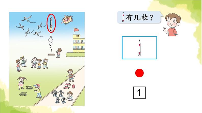 青岛版小学一年级数学上册一快乐的校园10以内数的认识信息窗1第1课时认识1_5各数作业课件第5页