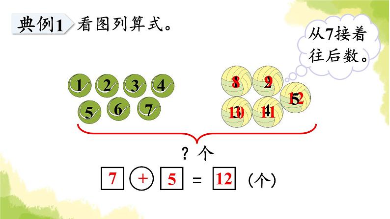 青岛版小学一年级数学上册七小小运动会20以内的进位加法回顾整理作业课件第8页