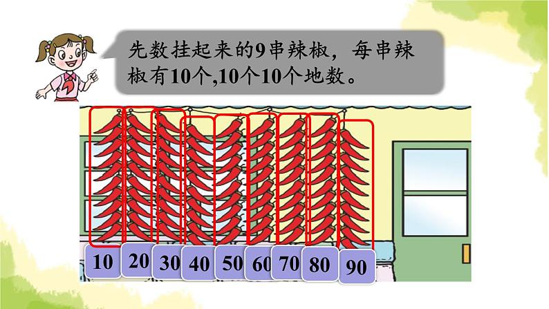 青岛版小学一年级数学下册三丰收了100以内数的认识信息窗1第2课时认识100以内的数2作业课件第6页