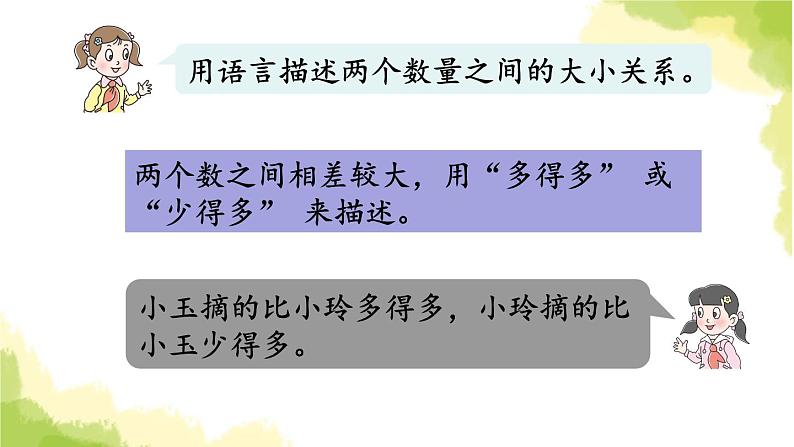 青岛版小学一年级数学下册三丰收了100以内数的认识信息窗2第2课时数的大小比较2作业课件第7页