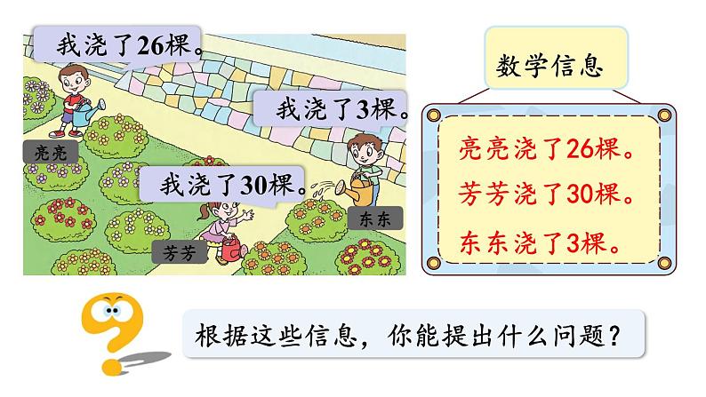 青岛版小学一年级数学下册五绿色行动100以内的加减法一信息窗1第1课时两位数加一位数(不进位)的口算方法作业课件05