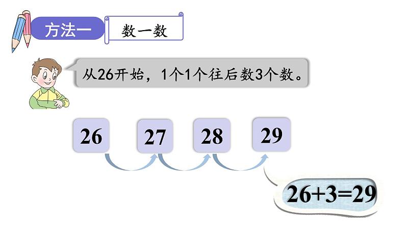 青岛版小学一年级数学下册五绿色行动100以内的加减法一信息窗1第1课时两位数加一位数(不进位)的口算方法作业课件08