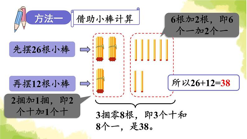 青岛版小学一年级数学下册七大海边100以内的加减法二信息窗1两位数加两位数不进位的笔算作业课件第7页