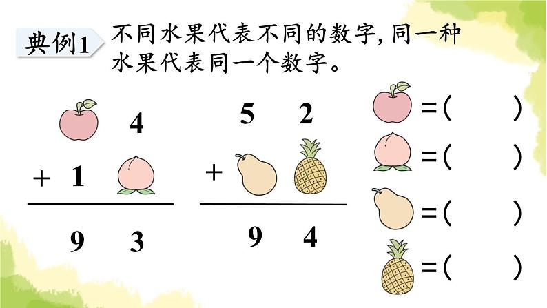 青岛版小学一年级数学下册七大海边100以内的加减法二回顾整理作业课件第6页