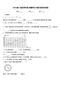 2023届广东省东莞市虎门镇数学五下期末质量检测试题含解析