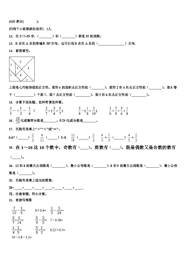2023届广东省汕头市澄海区数学五年级第二学期期末经典试题含解析02